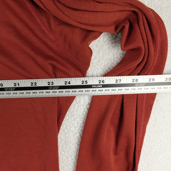 Patagonia Sweater Mens Large Red Lightweight Quarter Zip Athletic Outdoor Hiking - Picture 6 of 7